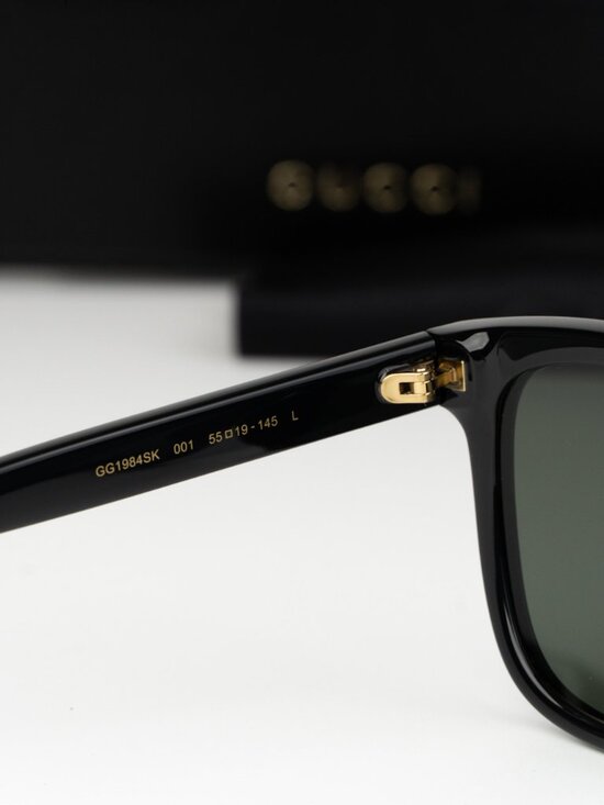 Gucci Women Sunglasses Black Grey Square GG1984SK 001 NEW AUTHENTIC main image 8